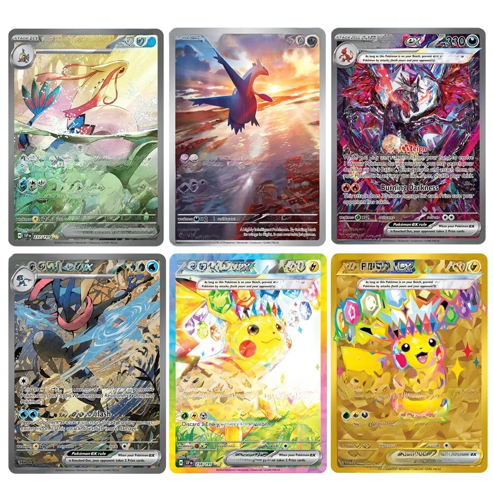 Pokemon-Folienkarten GRENINJA CHARIZRAD PIKACHU LATIOS KINGDRA GARDEVOIR Spielesammlung PTCG-Ersatzkarten Kinderspielzeug Geschenke