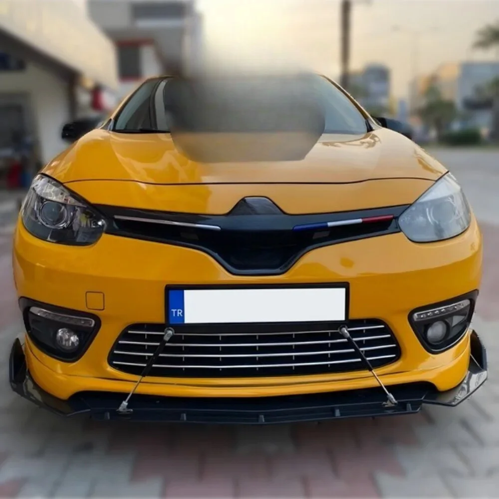 Brbs 3 Pcs Front Bumper Lip For Renault Fluence 2009-2016 Body Kit Car Accessories Spoiler Diffuser Flap Sport Bumper Exterior