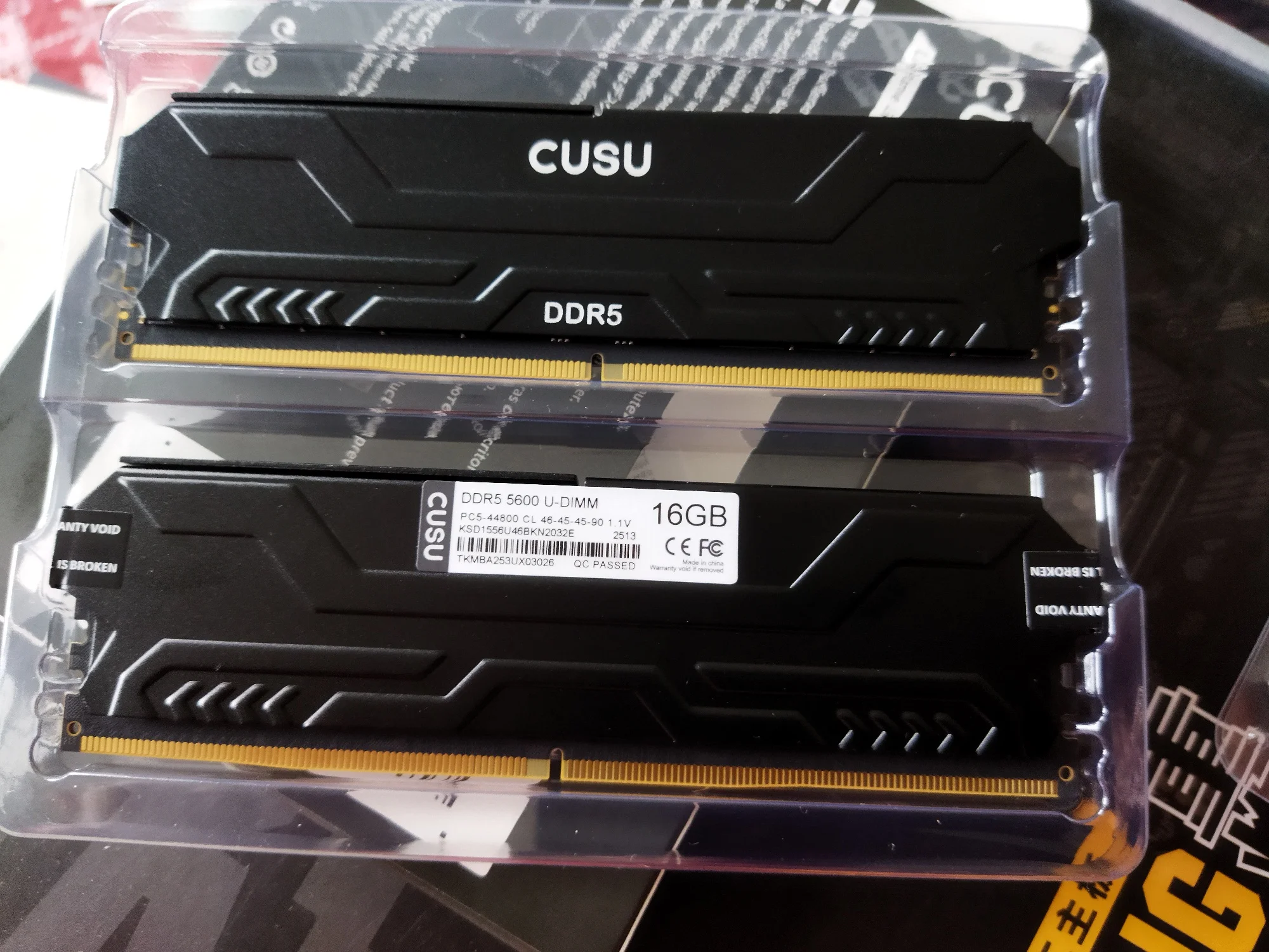 CUSU DDR5 Оперативная память 16/32/64 ГБ для настольных ПК