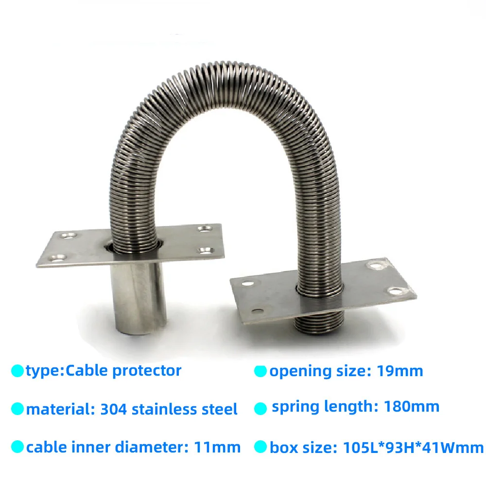 Metal Anti-pinch Cable Protector Wire Pipe Springe Cable Sleeve Door Loop For Door Electric Lock Access Control System