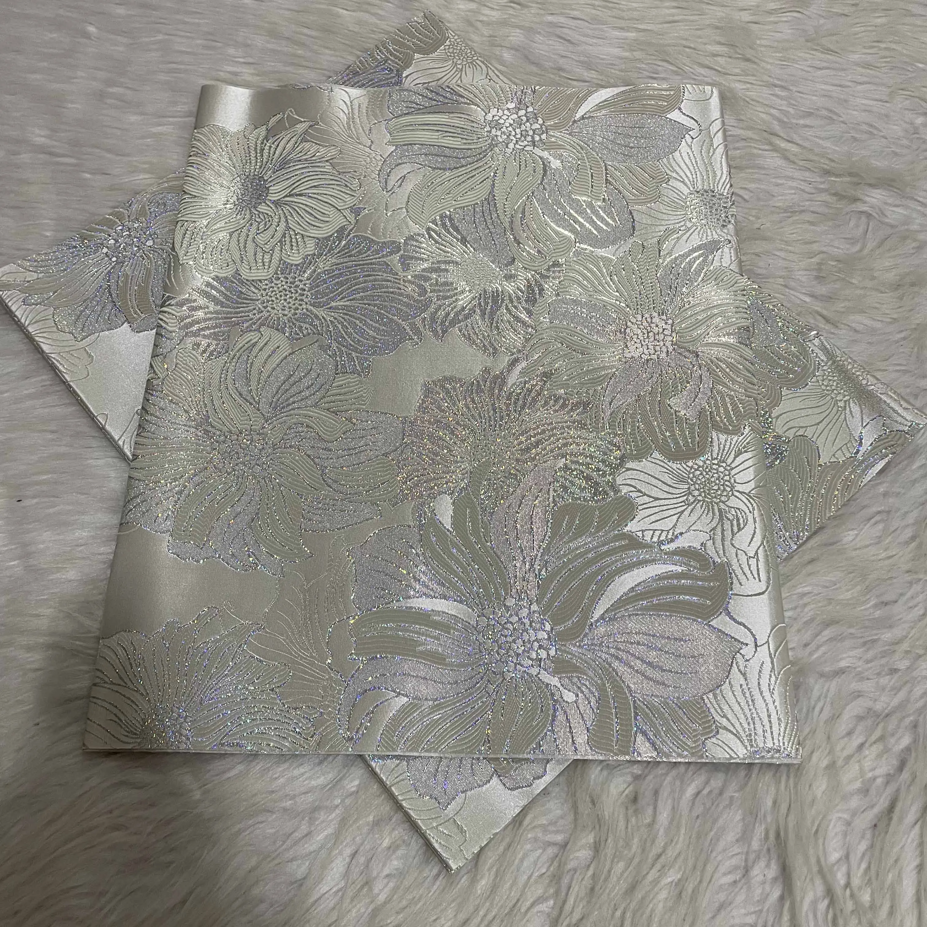 Nigerian SEGO High-Quality 2-Piece Set Gele Headwrap - Luxury African Head Tie Design for Weddings And Special Occasions