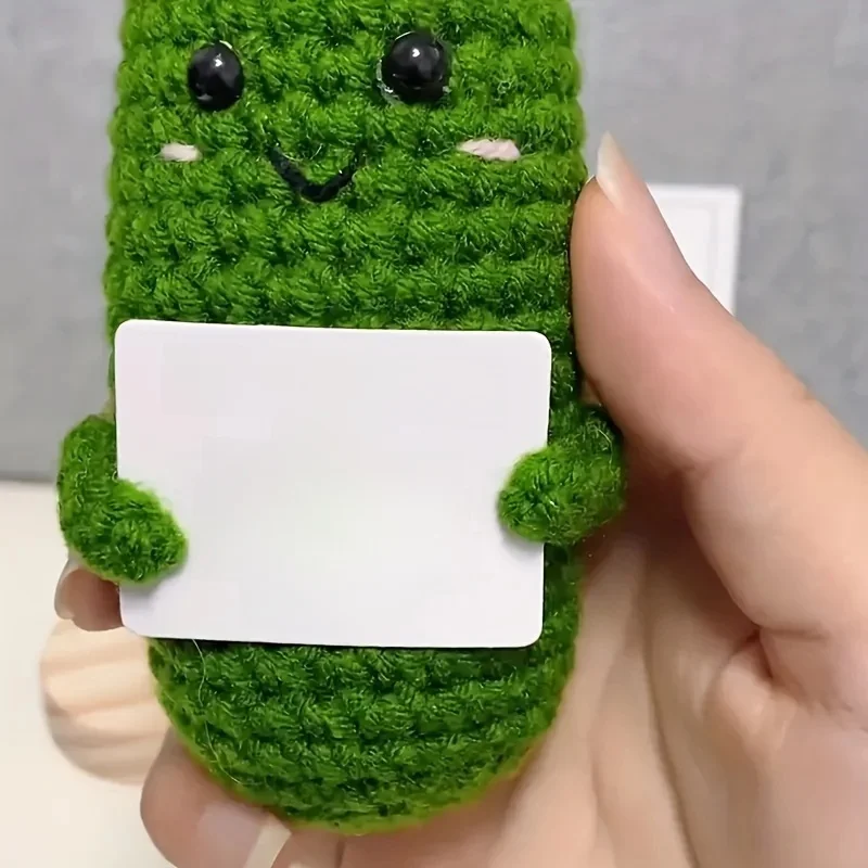 Cadeau décoratif de confort émotionnel décroissant pour les mains, style AdtosMuppet, charme unique et excentrique, 514 le concombre, 1PC