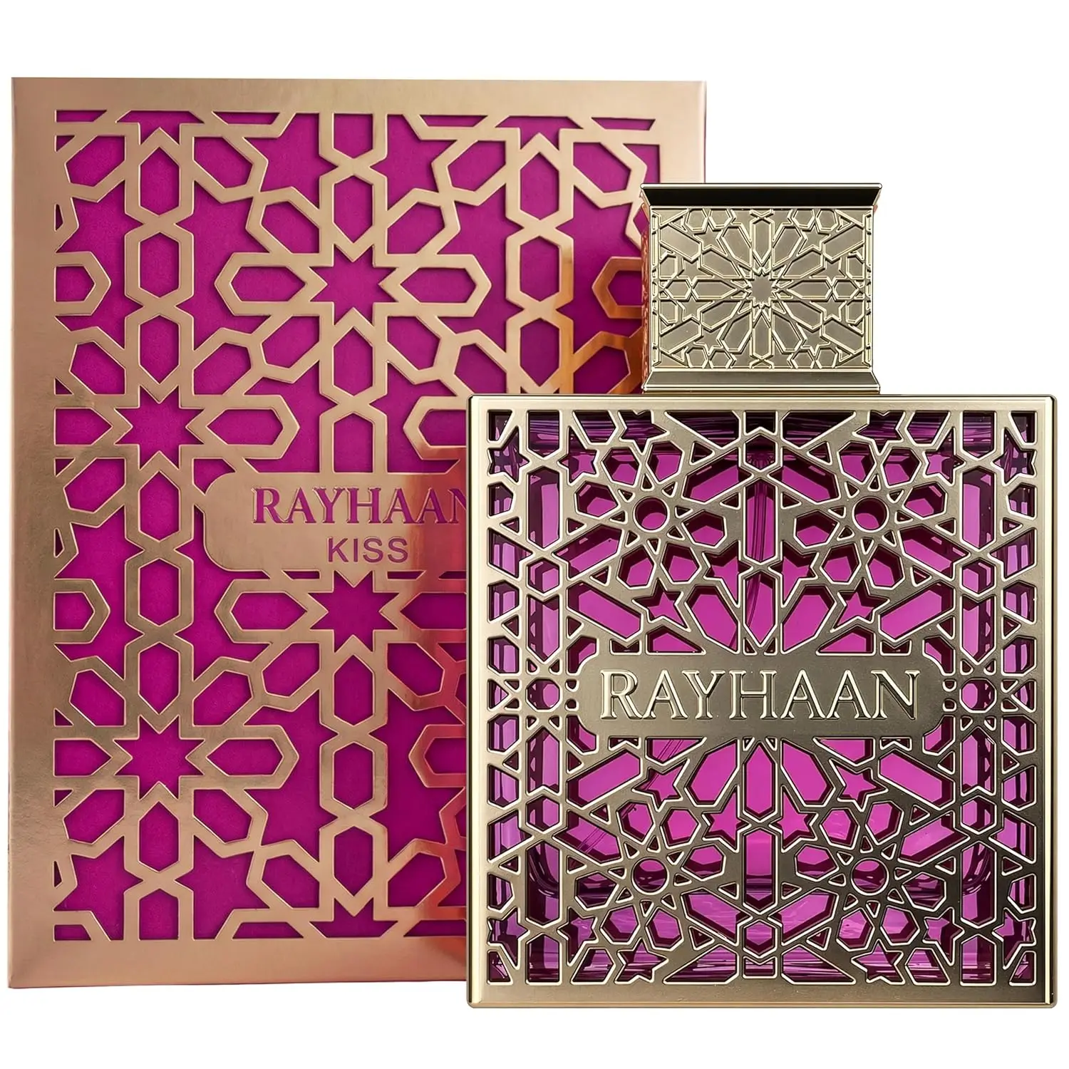 Profumo RAYHAAN Elixir Kiss Beast Mode a Lunga Durata 100ml 3.4 FL OZ EDP Spray Fragranza Femminile Delicata e Dolce al Caramello e Rosa