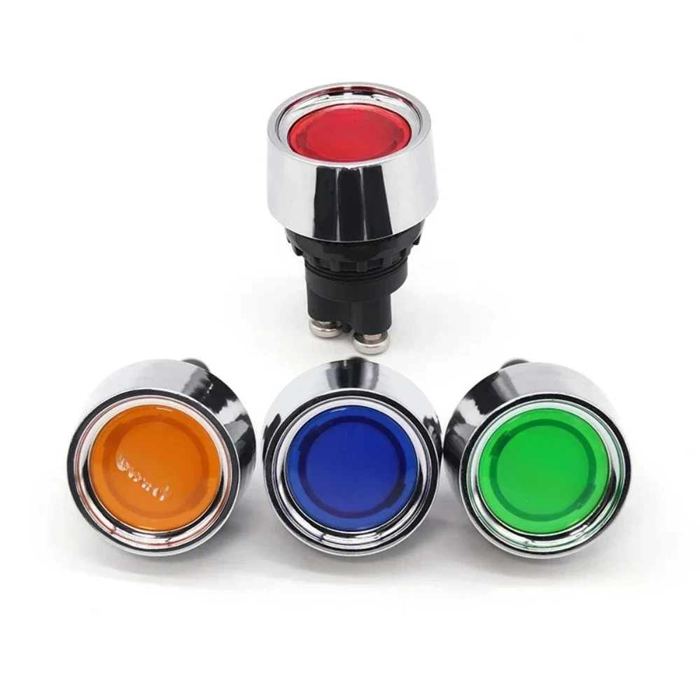 Auto Motor Start Zündschalter 12V 50A 3 Pin SPST Momentary Keyless Push Button Starter Schalter EIN AUS für Autos Marine RV 1PC