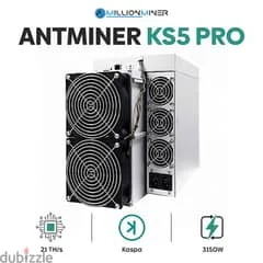 إعلان اشترِ 5 واحصل على 3 مجانًا من Bitmain Antminer KS5 Pro 21Th 3150W KHeavyHash Antminer