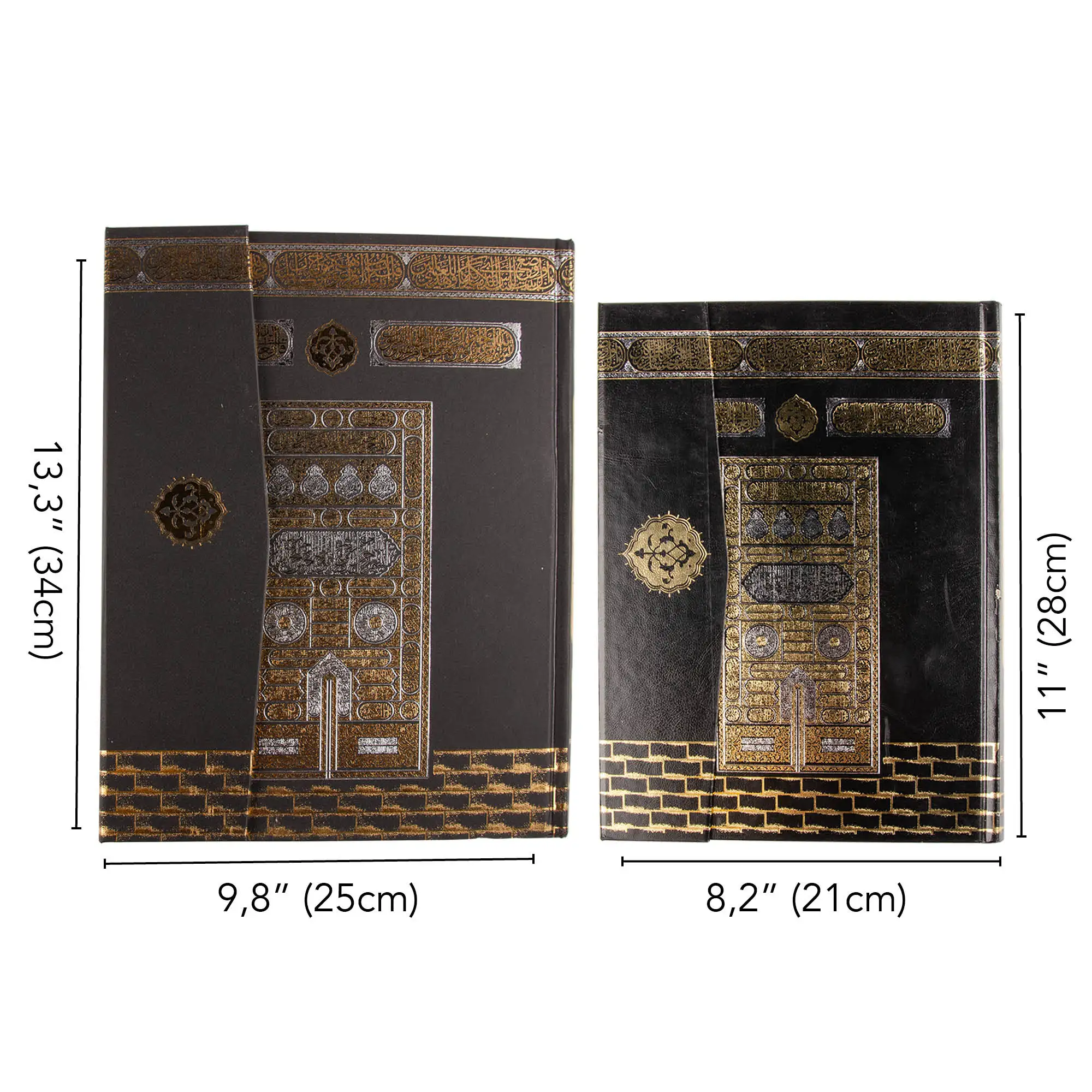 Luxury Holy Quran Eid Mubarak Gifts 4 Size Kaaba Patterned Kuran'ı Kerim Blessed Islamic Muslim QR Code Ramadan Coran in Arabic