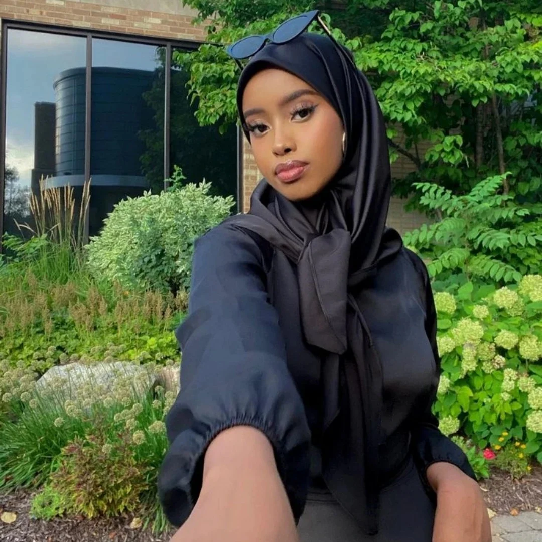 Luksusowy gradientowy jedwabny szalik damski marka solidne szale Femme okłady chustka głowa Foulard moda Lady hidżab ślubne Poncho — 2