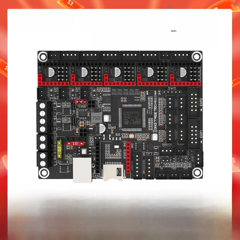 Bigtreetech Btt Skr 3 32bit Control Board Tmc2209 Ez5160 Pro Drive Raspberry Pi Upgrade Skrv1.4 Turbo Moederbord Voor Ender3/5 - afbeelding 2