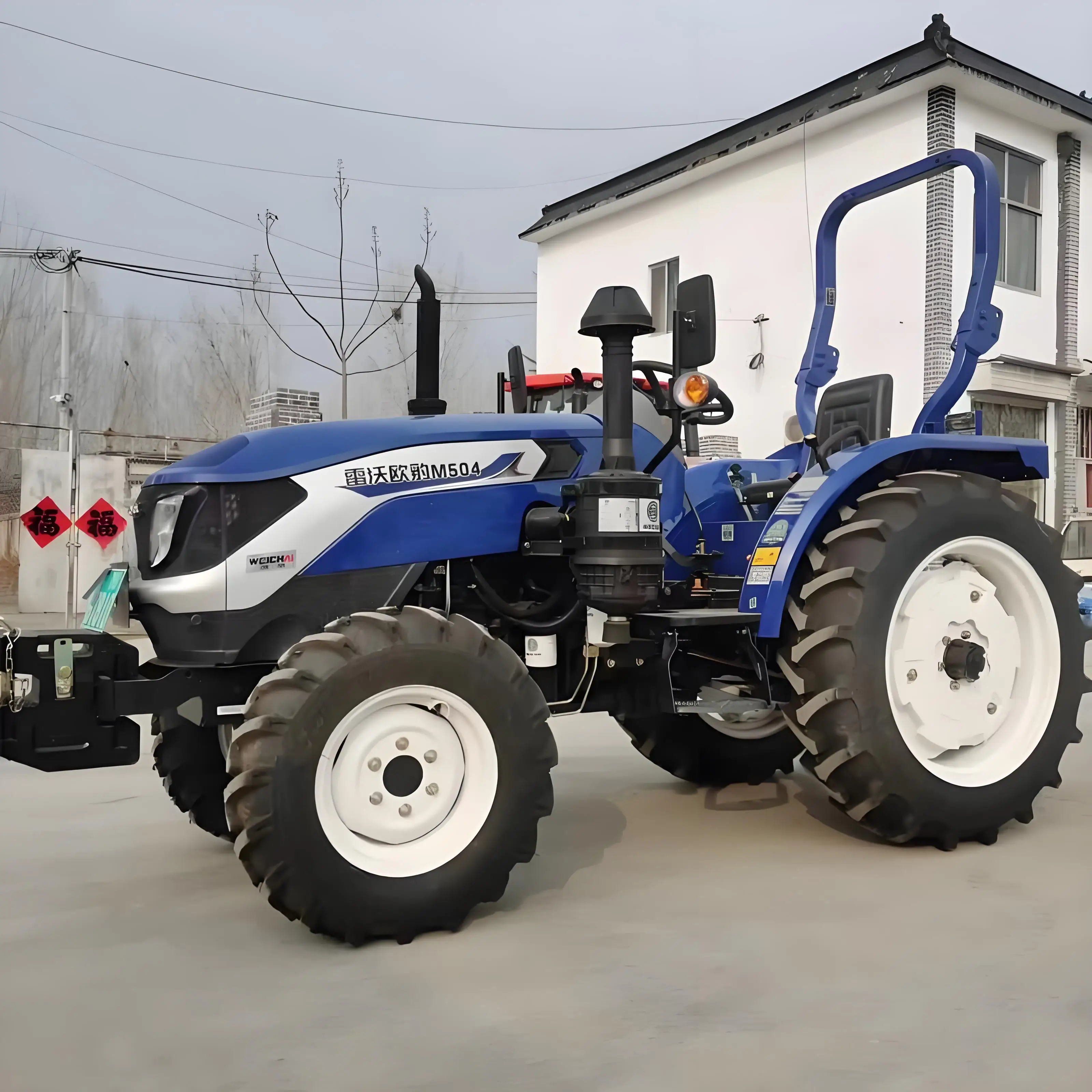 804 tractor CE&ISO certified 58.8kW with floating tire 1850mm working width wetland hydraulic power agricultural tractor
