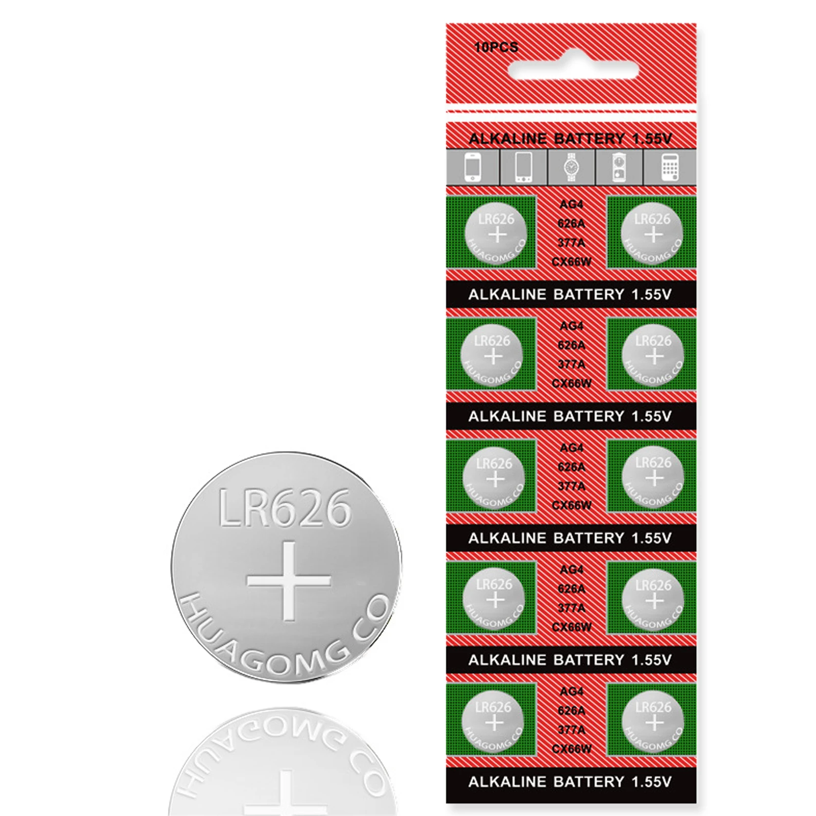 10Pcs-100Pcs LR626/AG4 1.5V Alkaline Button Batteries 377 SR626SW LR66 Cell Coins Watches Battery For Electronic Toys LED Light