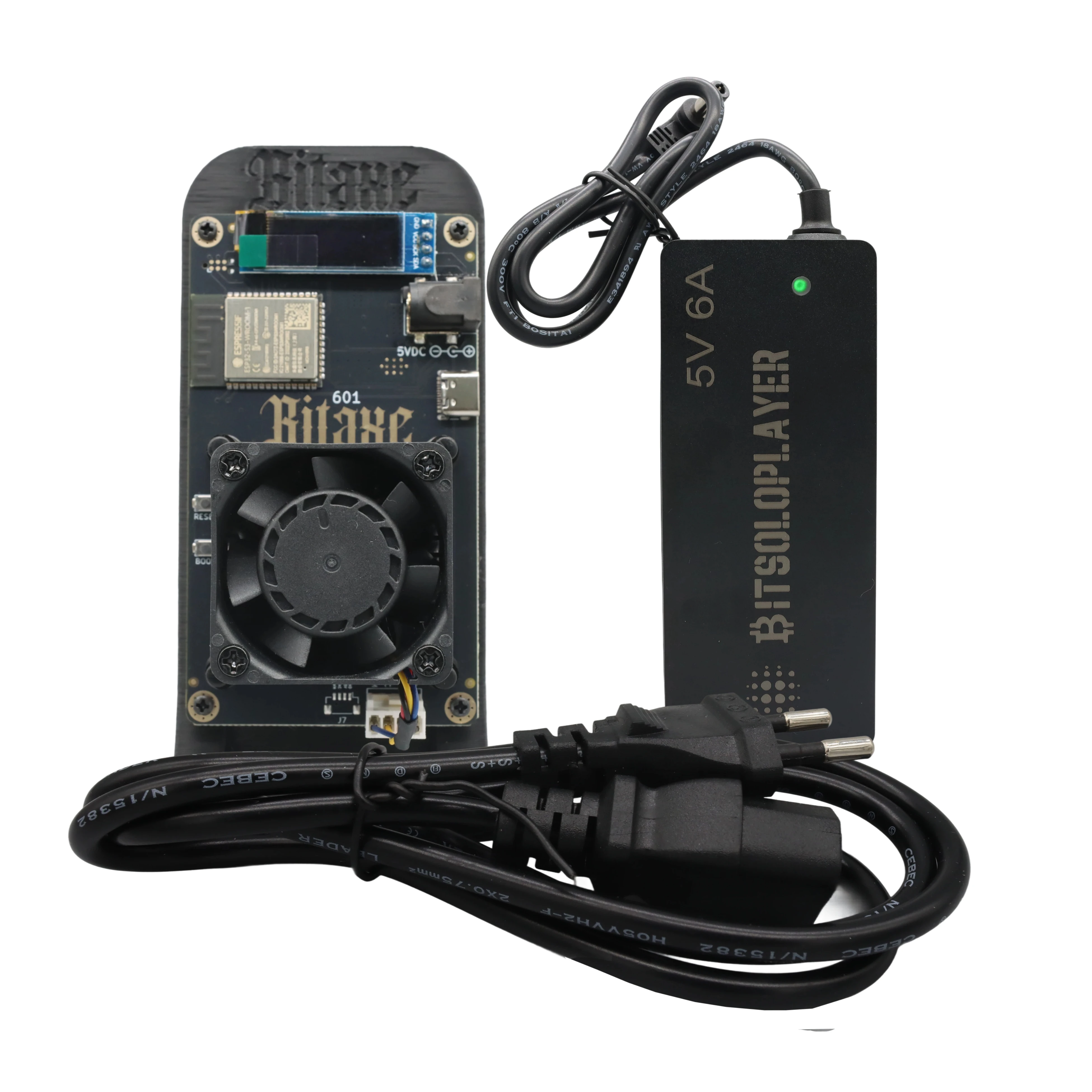 2026 Bitaxe Gamma 601 Heatsink Fan Upgrade 1.2th/s 18W 2.4G WiFi Bitaxe Solo Miner BTC BM1370 ASIC Open Source Bitcoin Miner