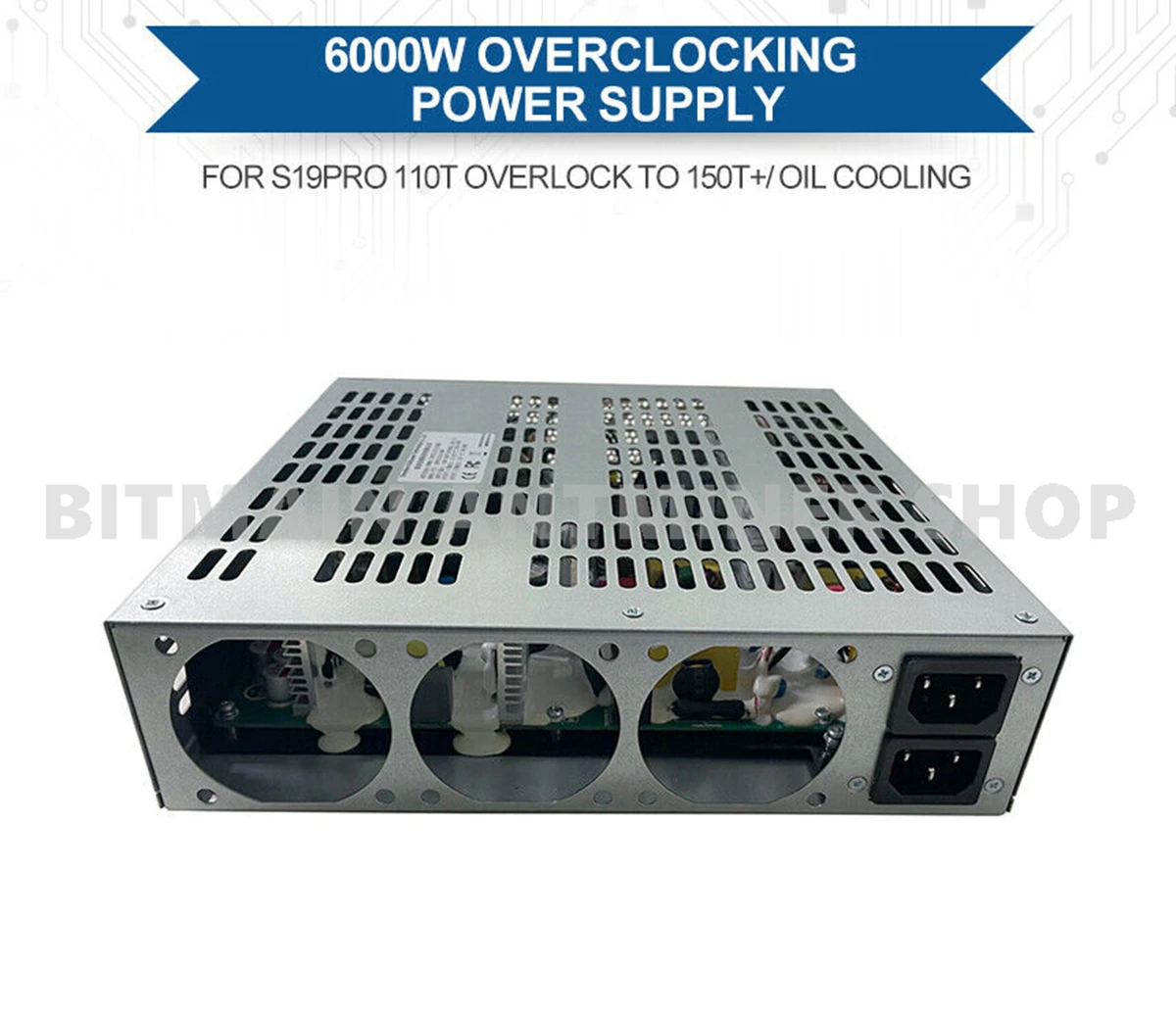 Super Power Supply 8000W/ 6000W For Antminer Bitmain S19 S19pro Series Oil/Liquid Cooling Overclocking Using