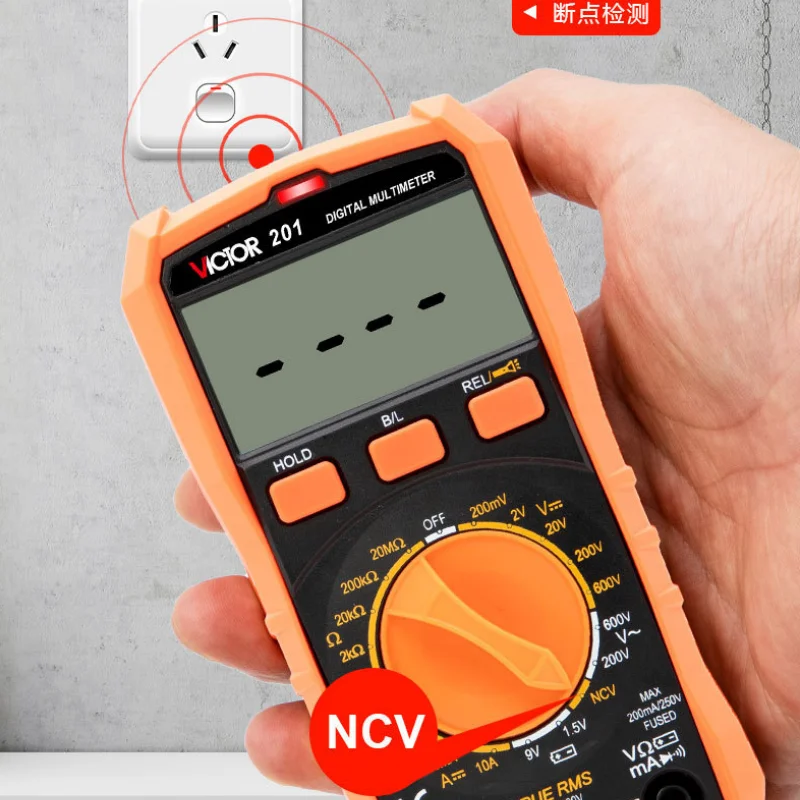 VICTOR 201 Tester LCD Smart Digital Multimeter (no Battery)