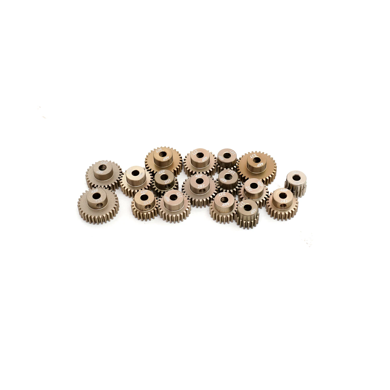 48P Pinion 3.175mm 16T 18T 20T 21T 23T 24T 25T 29T 31T 32T 16T-32T Aluminum Metal Motor Gear for 1:10 RC Drift Truck Cars Model