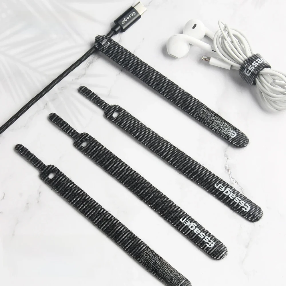 Essager Organizer kabli Ładowarka do słuchawek Ochraniacz przewodu Mysz Nawijarka do przewodów Ochrona kabla USB Uchwyt do zarządzania klipsem do iphone'a — zdjęcie 2