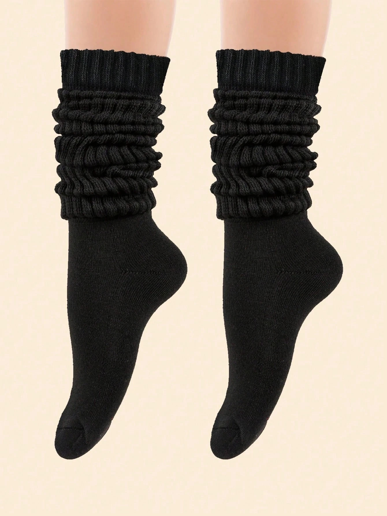 3 Pairs of Women's Socks, Stacked Socks, Mid-Length Socks, Special Promotion, Y2K Style, Cute, Sporty, Fun, White Socks, Fashion