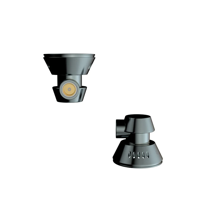 Cuffie piatte HIF fai da te da 15,4 mm con forma a carillon eolico, personalizzazione dell'unità dinamica, stampa 3D, alloggiamenti per interfaccia MMCX staccabili in lega di alluminio