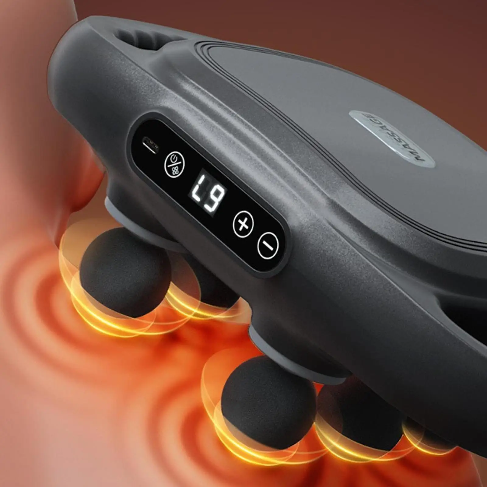 جهاز مساج كهربائي 9 تروس محمول باليد آلة تدليك قرع احترافية للنساء مدلك عضلات الذراع والرقبة والظهر والكتف