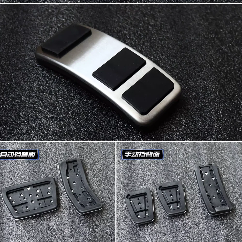 Car Gas Brake Pedals for Ford Fiesta Zetec B299 B409 ST Mk6 2009~2017 Anti-Slip Aluminum Alloy Foot Pedal Pad Cover Accessories