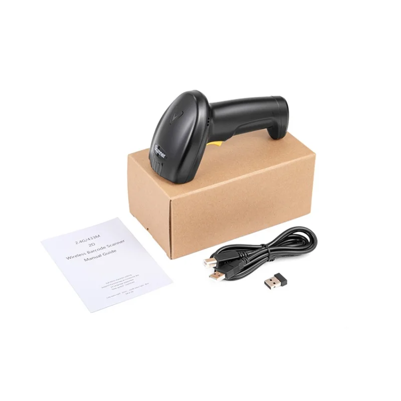 2d Tarayıcı Kablolu Kablosuz Bluetooth 1d 2d Kod Okuyucu Uygulama veya Sürücü Yok Mobil Ödeme için Mobil Cihaz PC Dizüstü Bilgisayarı Destekler