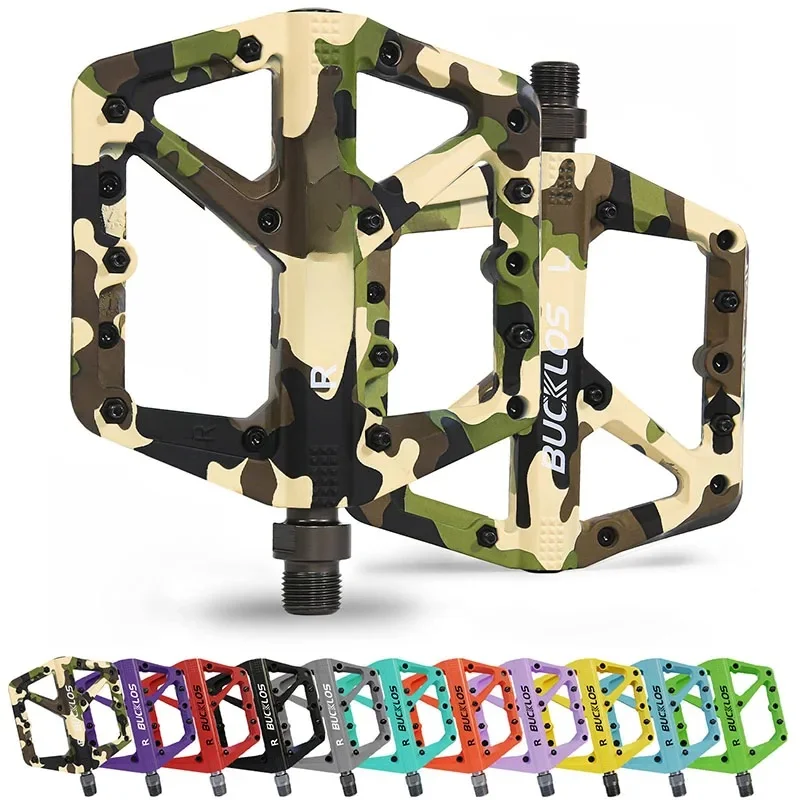 AliExpress NONE BUCKLOS Bicycle Pedal Ultralight Nylon Bike Flat Pedal Widen Flatform Road Mountain Bike Pedals Non-slip MTB Pedals