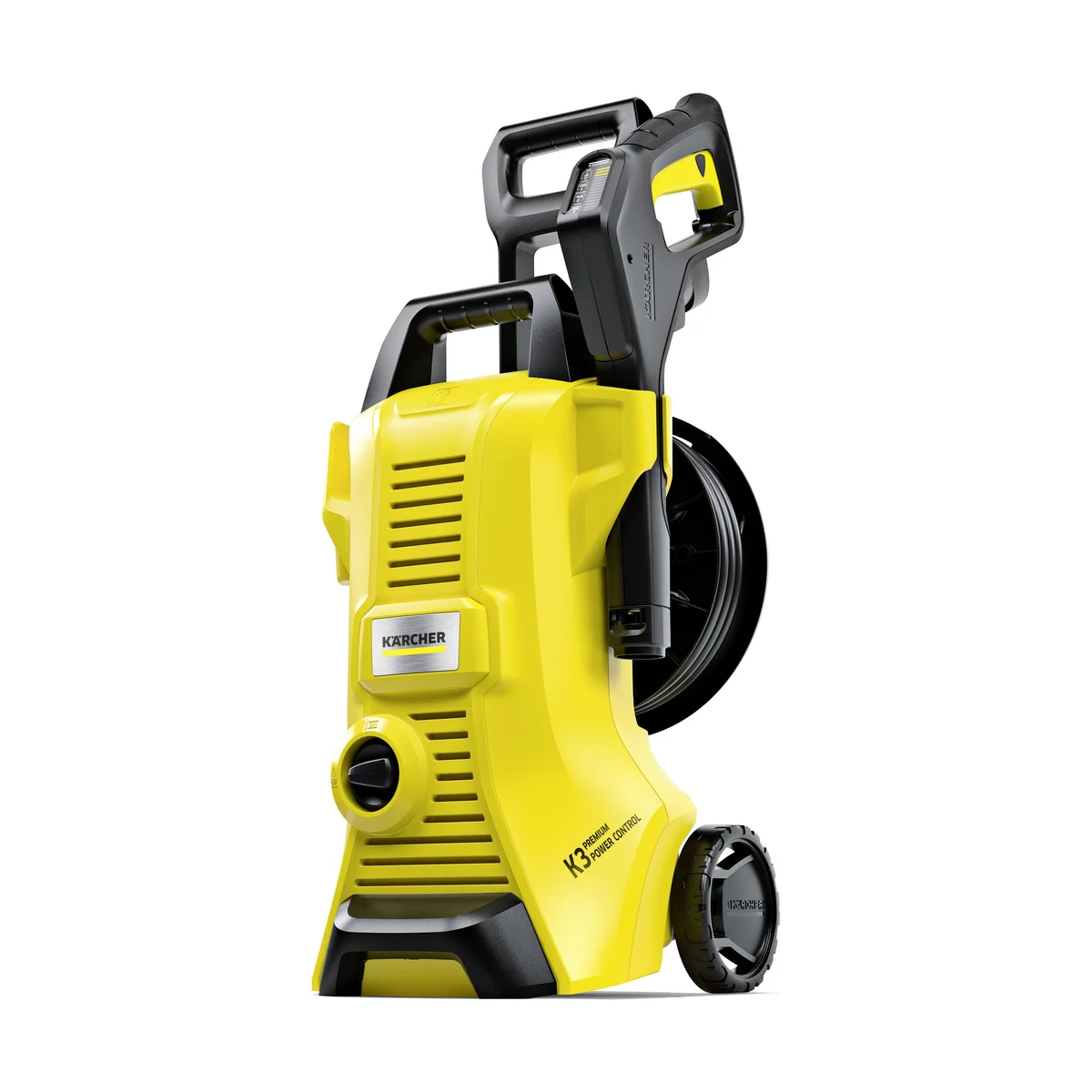 Karcher K3 Premium Power Control high pressure 120 bar, 380 L/h, performance 25 m²/h, including hose and high pressure gun, hose Winder, Turbo nozzle, detergent tank (1.602-750.0)