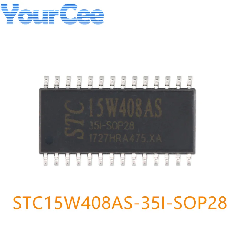 10pcs/1pc New Original STC15W408AS-35I STC STC15W408AS SOP28 Single-Chip MCU Integrated Circuit IC Chip