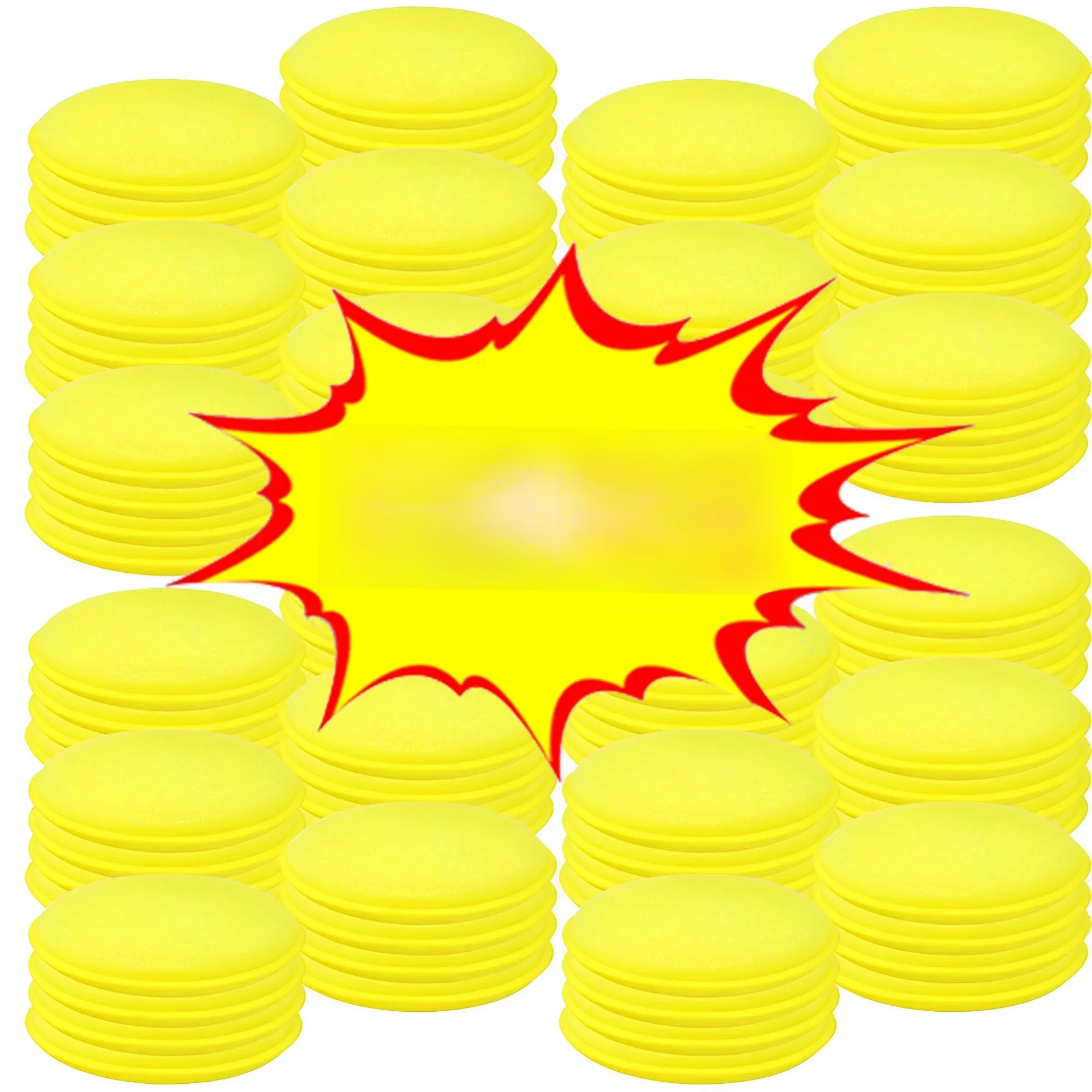 Applicateur d'éponges de polissage de mousse de cire de voiture, tampons de lavage de détail, éponge douce de cire, accessoires de nettoyage, outil de nettoyage de la poussière