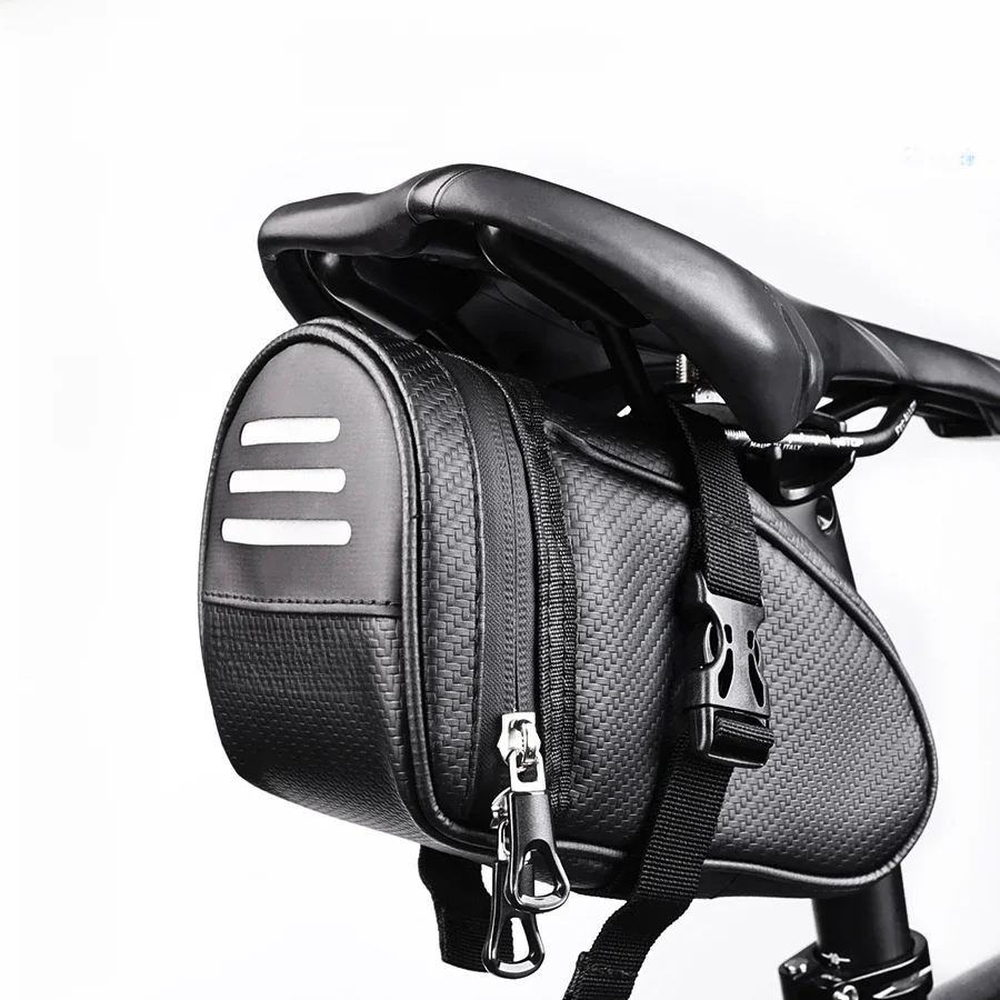 AliExpress PHMAX Bicycle Saddle Bag 1.5L Waterproof Black MTB Road Bicycle Tail Rear Pack Accessory Reflective