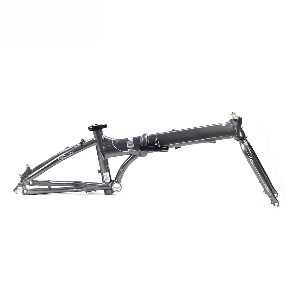 AliExpress SILVEROCK Fnhon Blast Aluminum Folding Bike Frame Fork 20" 406 451 Disc Brake V Brake Frameset 22inch Foldable Frame