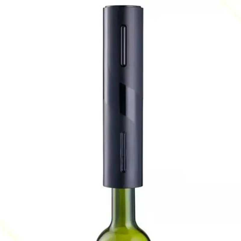 Reusable Electric Wine Opener Black Stack Automatic Corkscrew with Lacre Cutter and Aerator-Luatek