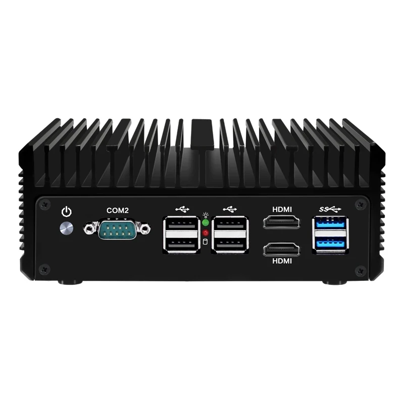 Micro Firewall Apparaat, Mini Pc, Opnsense, Vpn, Router Pc, Intel N100 AES-NI, 4Xintel 2.5gbe I226-V Lan Industriële Fanless Pc