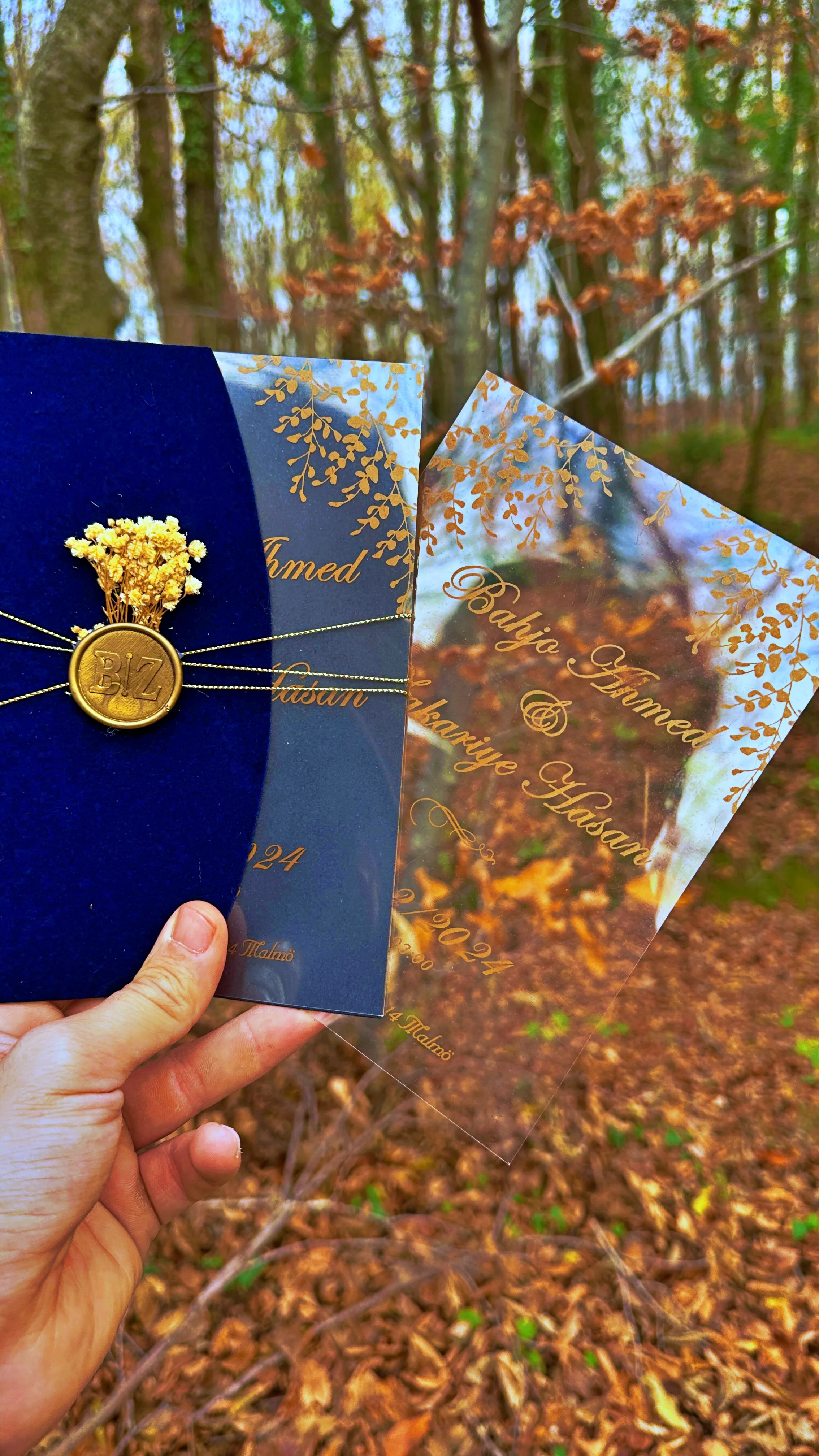 50 pcs Velvet Envelope Invitation, Wedding Invitation, Acrylic Invitations, Acrylic Gold Invitations, Clear Acrylic Invitation