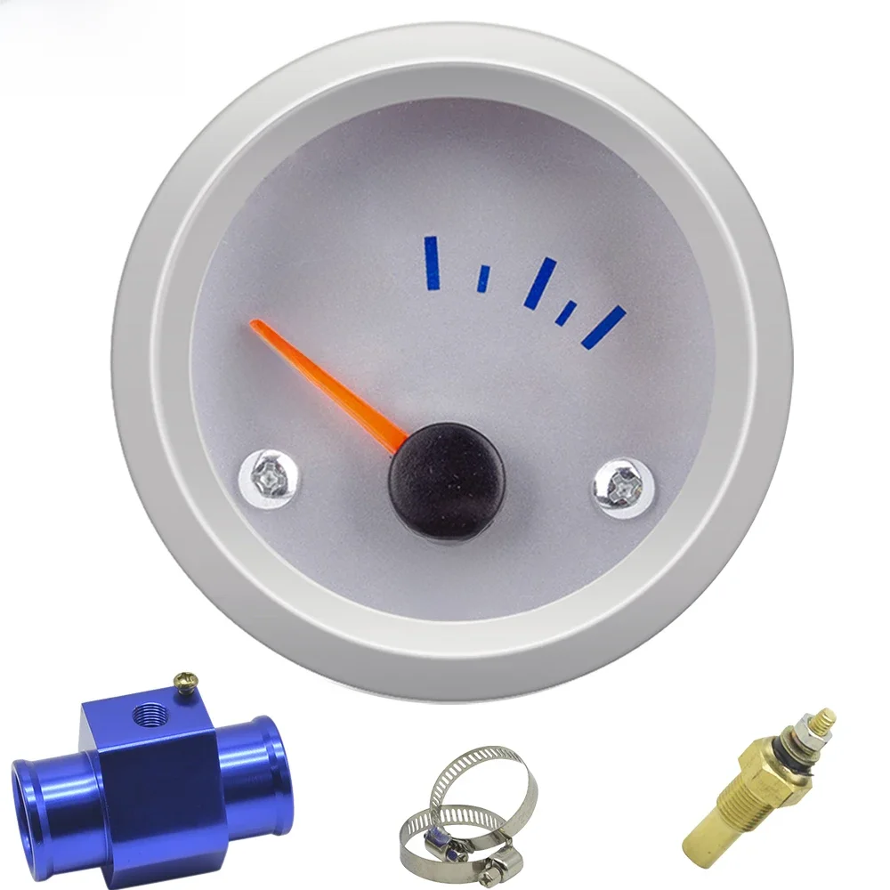 Wskaźnik Temperatury Wody Dragon 52mm 2" Auto Samochodowy 12V Białe Światło Tuning Wyścigowy 40-120 Stopni Celsjusza — zdjęcie 2