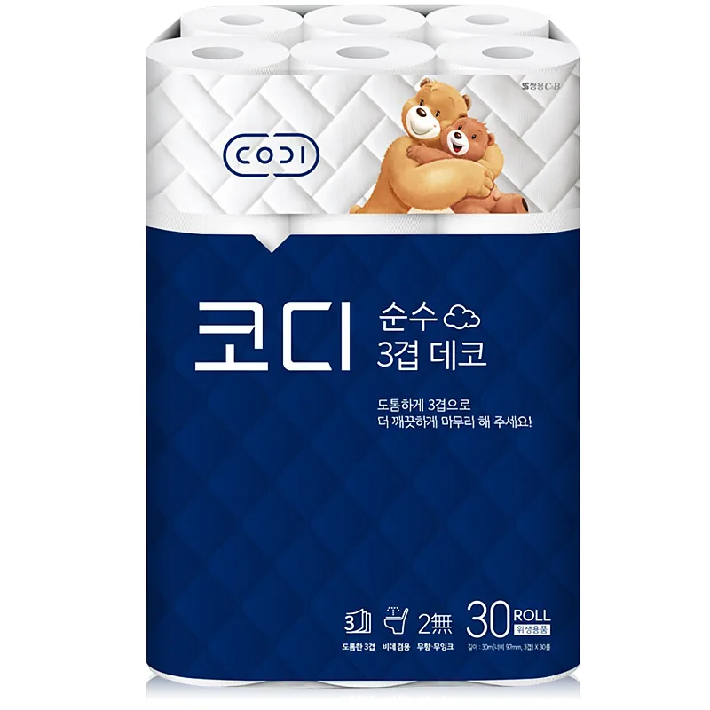 Cody Pure Deco 30m 3 layers 30 rolls toilet roll toilet roll