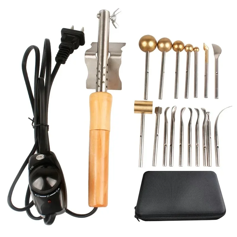 Fabric Flower Making Tool Double-layer Inner Pyrographic Device 17 Heads 3 Heads Fabric Flowers Ironing Machine Soldering Iron