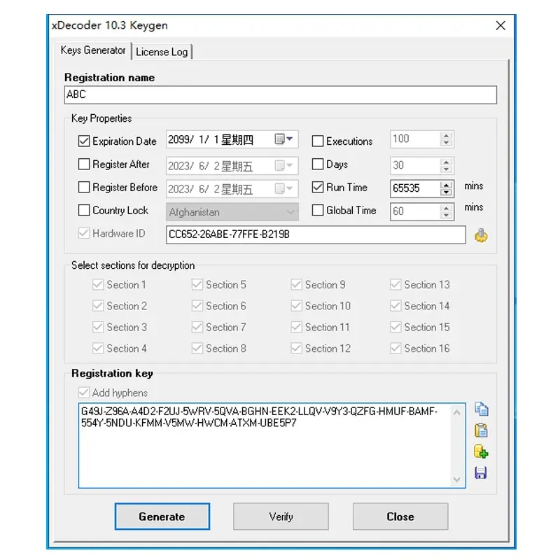 XDecoder 10.3 avec Keygen gratuit DTC Remover, DTC OFF, Supprimer le planificateur logiciel, DTCRemover entièrement activé