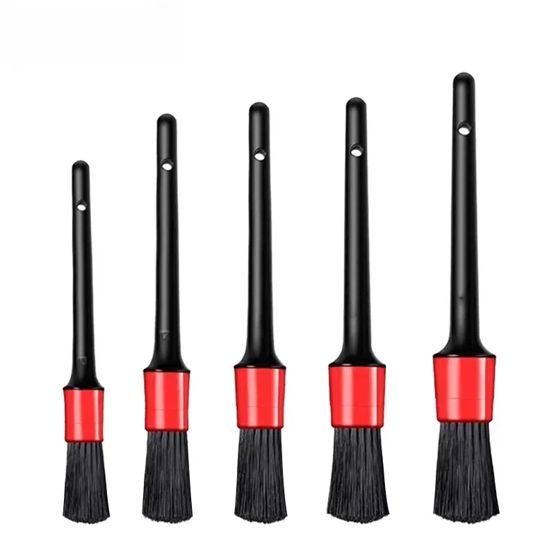 1/5pcs Car Cleaning Brush Kit Automotive Detail Brushes For Engine Dashboard Interior Detailing Brush Wheel Rims Clean Brush