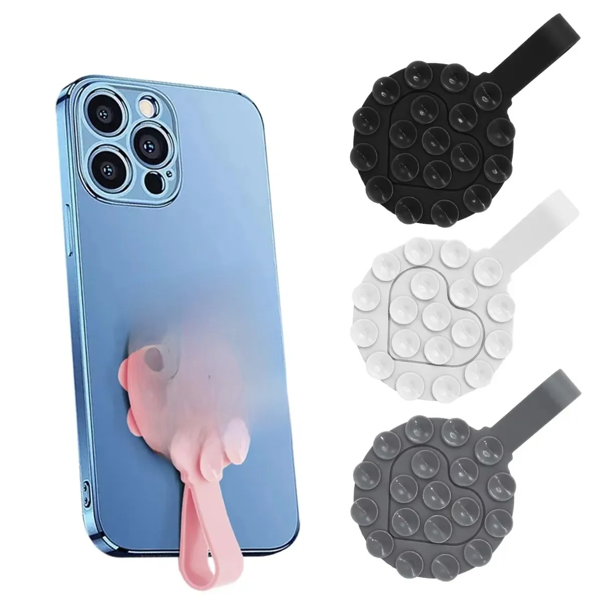 Support de téléphone Portable à ventouse en Silicone, multifonction, Double face, antidérapant, ventouse, support de téléphone Portable