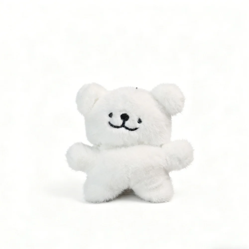 

Cute plush white bear cub headphone protective case,suitable for AirPods4/3/2Pro/2/4,INS shockproof headphone protective case