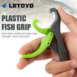 LETOYO-Pinza de pesca para trucha y lubina, soporte de labios para peces pequeños, alicates de plástico, accesorios de pesca, 2 colores, 160mm, 125mm