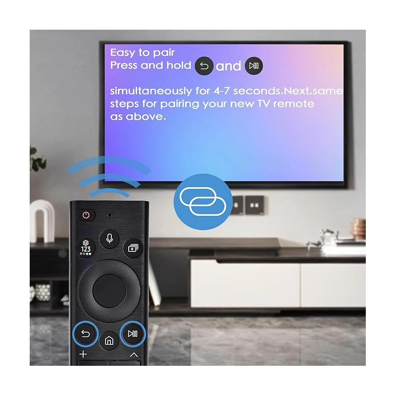 Replacement Voice Remote for Samsung Smart TV: Low Power Tech Control,Compatible with 2022 BN59-01385A(no Solar)