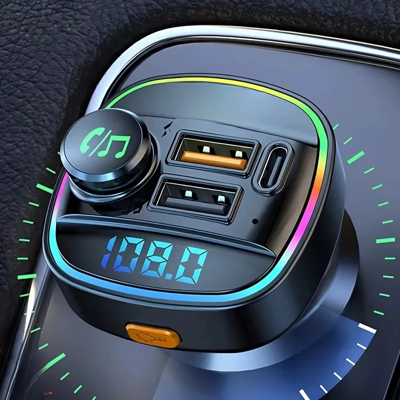 Bluetooth 5.0 Fm-zender Handsfree Autoradio Modulator MP3-speler met 22,5 W USB Super Quick Charge Adapter voor auto - afbeelding 2