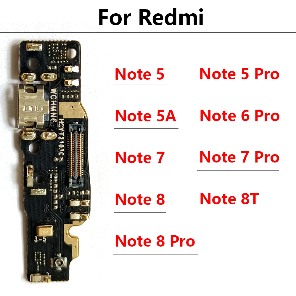 Scheda caricabatterie PCB Flex per Redmi Note 8T 8 7 6 5 Pro connettore porta USB Dock cavo a nastro di ricarica