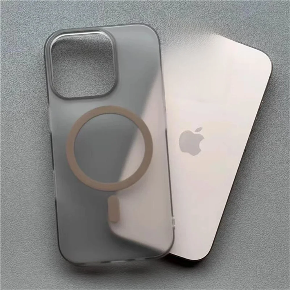 1,0 MM Ultra Dünne Matte Harte PC-Transluzente Hülle für iPhone 18 17 16 Pro Max 15 14 13 12 mit Magsafe Magnetischer Leichtgewichtiger Dünner Abdeckung
