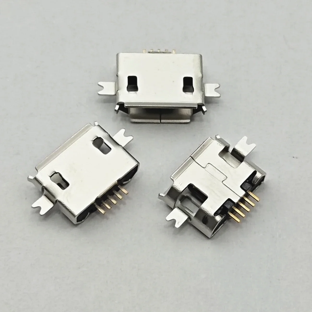 50 szt. Mikro złącze z grubą płytą 1.0 SMD 2 piny Mini USB złącze 5P żeńskie Gniazdo ładowania tabletu Gniazdo ładowania telefonu komórkowego — zdjęcie 2