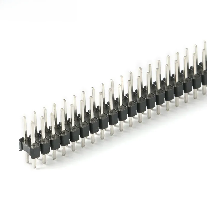 10 sztuk/1 szt. 2,54 mm 2*40 Pin męski dwurzędowy złącze paska pinowego 2x40p DIY części zestawu — zdjęcie 2