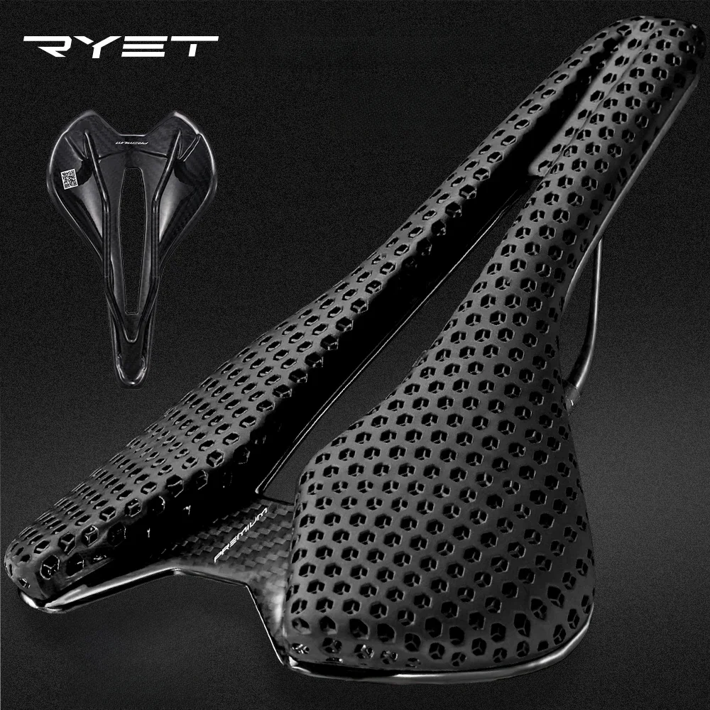 AliExpress Lexon RYET Carbon 3D-printed Bike Saddle Ultralight Bicycle Saddle  For Men Women Triathlon Road MTB Mountain Gravel Cycling Saddle