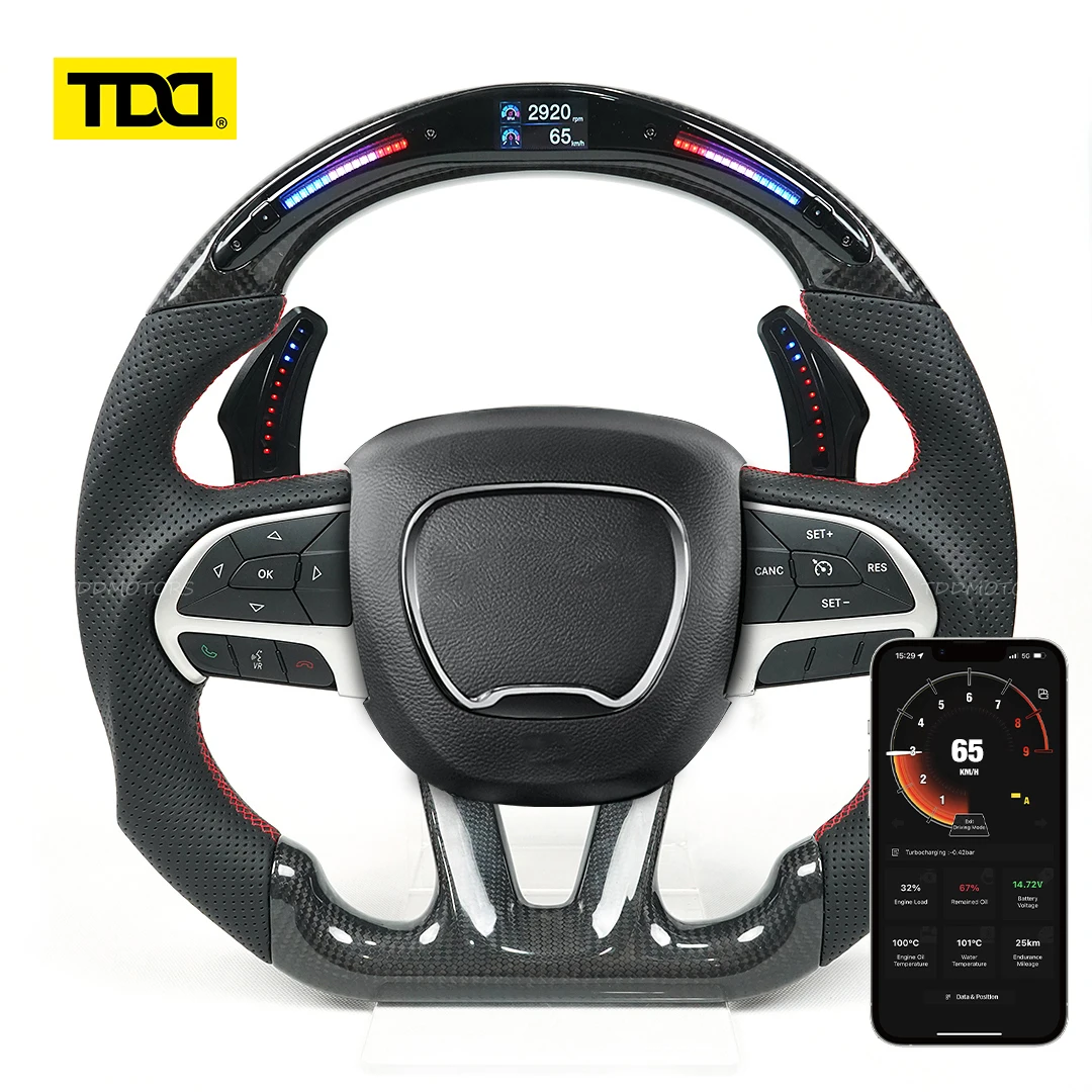 

TDD LED Magnetic Paddle Shifter for Dodge Challenger Charger Jeep Durango Grand Cherokee Chrysler 300 SRT Hellcat