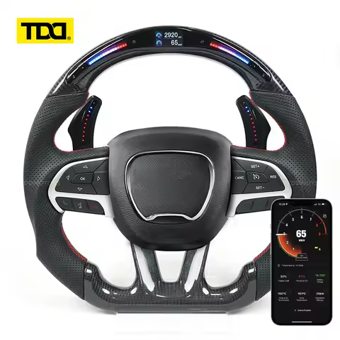 TDD LED Magnetic Paddle Shifter for Dodge Challenger Charger Jeep Durango Grand Cherokee Chrysler 300 SRT Hellcat